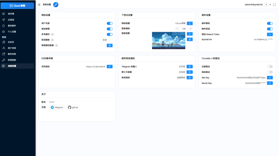 Email邮箱服务系统源码 支持邮件TG转发
