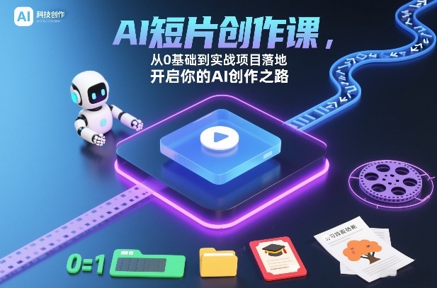 AI短片创作课，从0基础到实战项目落地，开启你的AI创作之路-繁星源码网