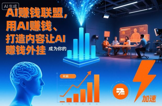 AI賺钱联盟，用AI賺钱、打造内容让AI成为你的賺钱外挂-文梦源码网