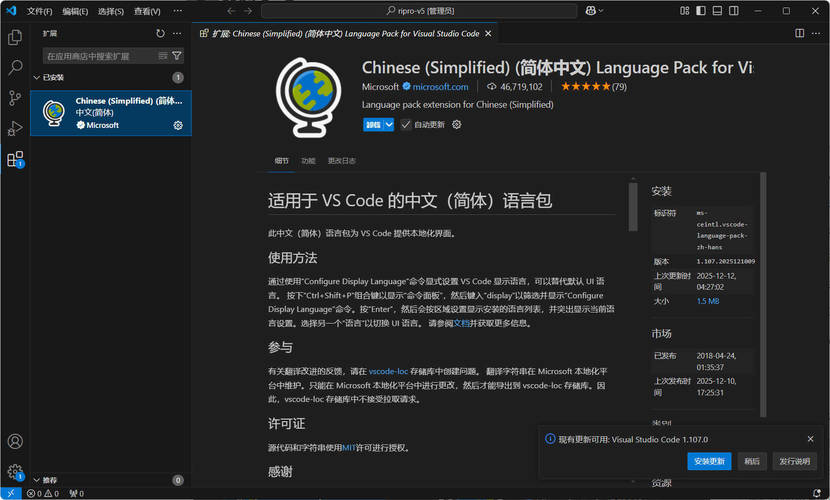 Visual Studio Code 1.107.18627中文绿色版-繁星源码网