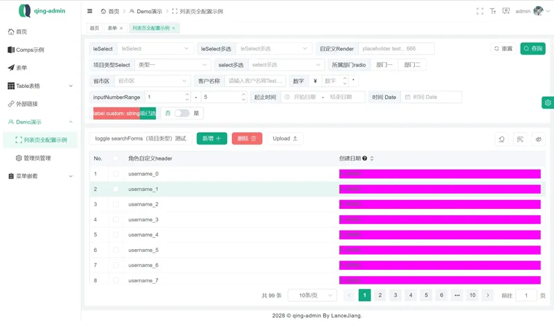qing-admin(基于Vue3构建的企业级后台管理框架)-文梦源码网