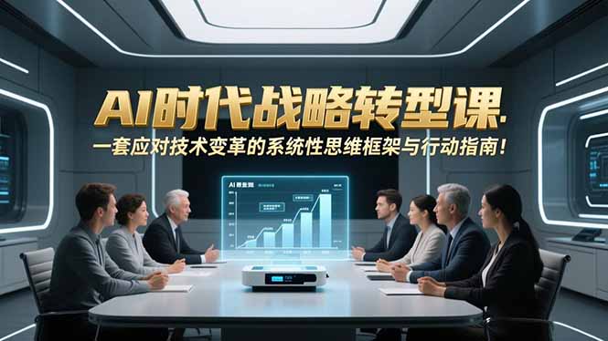 AI时代战略转型课：一套应对技术变革的系统性思维框架与行动指南！-繁星源码网