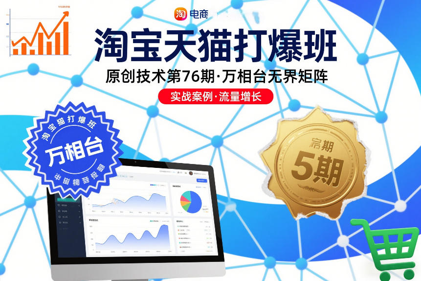 淘宝天猫打爆班原创技术第76期，万相台无界矩阵-繁星源码网