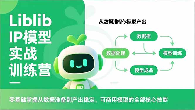 Liblib IP模型实战训练营，零基础掌握从数据准备到产出稳定、可商用模型的全部核心技能-繁星源码网