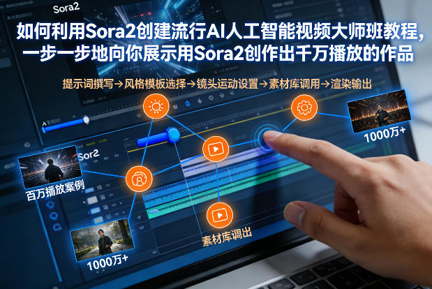 如何利用Sora2创建流行AI人工智能视频大师班，一步一步地向你展示用Sora2创作出千万播放的作品-繁星源码网
