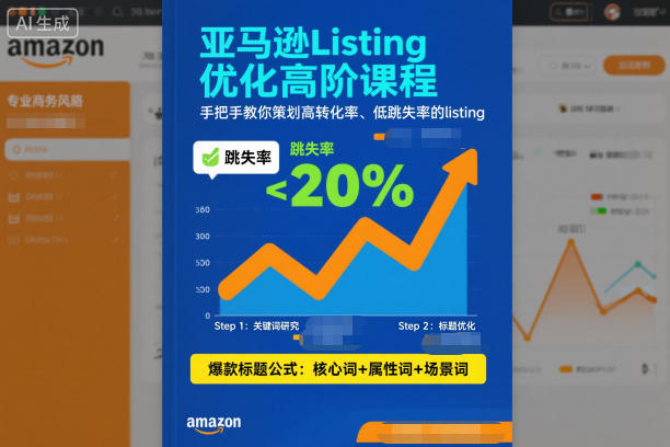 亚马逊Listing优化高阶课程，手把手教你策划高转化率、低跳失率的listing-繁星源码网