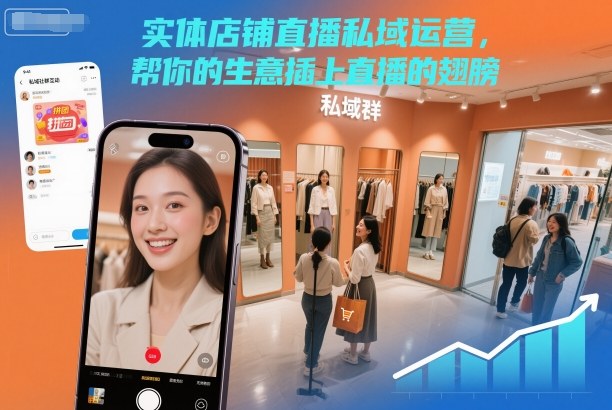实体店铺直播私域运营，帮你的生意插上直播的翅膀-繁星源码网