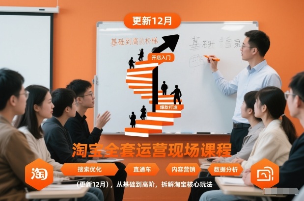淘宝全套运营现场课程（更新26年1月），从基础到高阶，拆解淘宝核心玩法-繁星源码网
