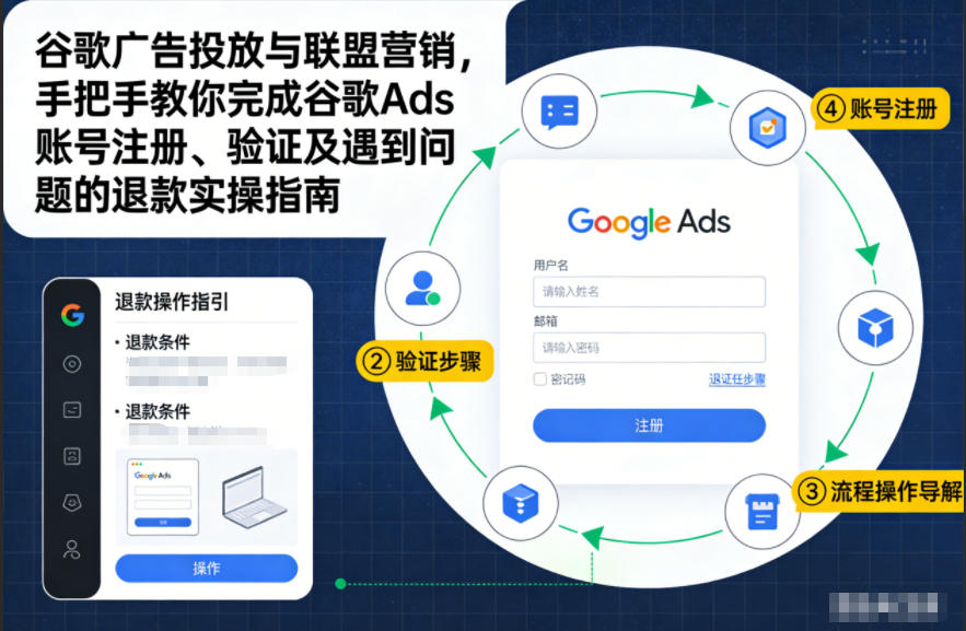 谷歌广告投放与联盟营销，手把手教你完成谷歌Ads账号注册、验证及遇到问题的退款实操指南-繁星源码网